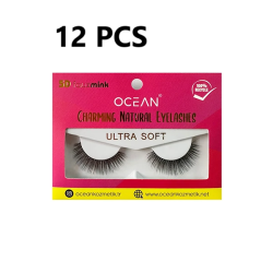 OCEAN Doğal Takma Kirpik 12 Lİ PAKET